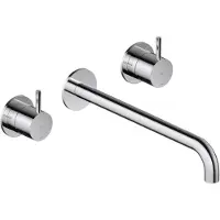 Hotbath Cobber 3-gats inbouw wastafelkraan 25cm chroom