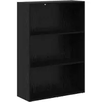 vidaXL Boekenplank 80 x 30 x 114 cm Bewerkt hout Zwart Eiken