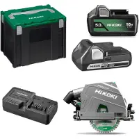 HiKOKI C3606DPAWVZ Accu Invalzaag 36V-Brushless-165Mm-Zaagdiepte 66Mm-As 20Mm-2X MV-B In HSC IV (accu cirkelzaag)