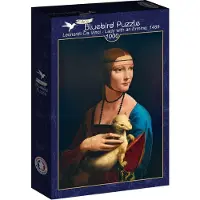 Bluebird Puzzle legpuzzel Leonardo Da Vinci - Lady with an Ermine 1000 stukjes.