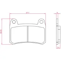 RMS Beauty Benelli 302 225103933 Organische Remblokken