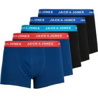 Jack & Jones Boxershorts 'Lee' blauw / donkerrood / zwart / wit