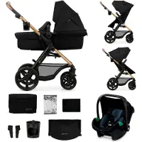 Kinderkraft Kinderwagen 3 in 1 MOOV 2 Pure Black
