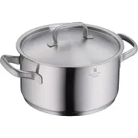 WMF Gourmet Plus - Kookpan Middelhoog - Ø24 cm - RVS - Geschikt voor alle warmtebronnen - Professionele Kwaliteit