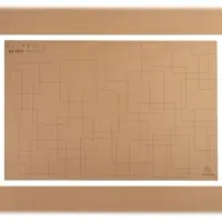 Exacompta 8x Onderlegger in karton - Bruin geometrische motieven - 60147D