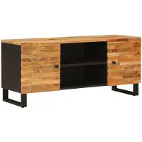 vidaXL TV Kast met opslag Bruin 105 x 33 x 46 cm Massief Mango Hout