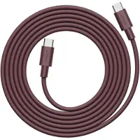 Avolt x Bauhaus-Archiv Cable 1 USB-C naar USB-C Mulberry Red