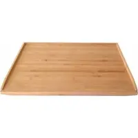 King Hoff KH-1683 Bamboe Snijplank & Serveerplank | Groot Formaat 55x43 cm | Snijplank met Opstaande Rand | Voor Deeg, Pasta & Groenten