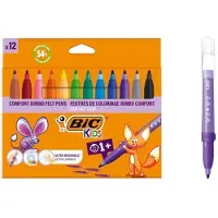 BIC Comfort Jumbo viltstiften, etui van 12 stuks