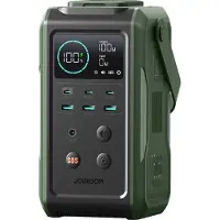 JOYROOM 100W XXL Power Bank met uitklapbare Licht voor buiten - 75000mAh inclusief 100W kabel USB-C - Olijfgroen