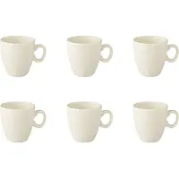Boerenbont Classic Ivory Minimok Pompei 6 Stuks Crème crème Aardewerk Beker