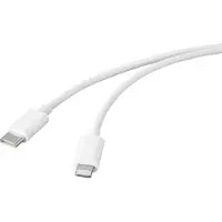Basetech BT-2347612 USB-kabel USB 2.0 USB-C stekker, Apple Lightning stekker 2.00 m Wit