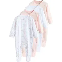 Next Rompertje/body groen / pink / rosé / wit