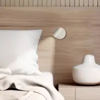 VIOKEF LED-wandlamp Tara, dimbaar, wit / opaal, Woon-/ Eetkamer, metaal, Modern, LED wandlamp