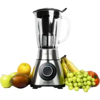 Cecotec Blender - - Power Black Titanium PerfectiMix - 2000 W - 1.8 L - Glass Bowl - Stainless Steel / Black