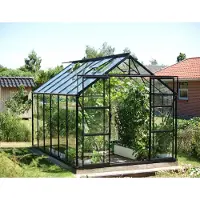 Vitavia Tuinkas Uranus 9900 - Veiligheidsglas 3mm - Zwart - 257x383x248cm