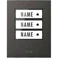 M-E Modern-Electronics 41307 Zender voor Draadloze deurbel Verlicht, Met naambord