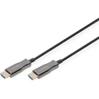 Digitus AK-330125-150-S HDMI-kabel HDMI / Glasvezel Aansluitkabel HDMI-A-stekker, HDMI-A-stekker 15.00 m Zwart 4K UHD