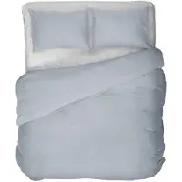 Kayori Dekbedovertrek Senju Lichtblauw Satijn-200 x 200 / 220 cm | 2-Persoons