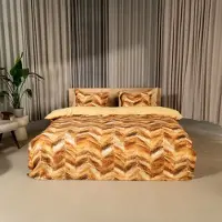 Kayori Yumi Dekbedovertrek Katoensatijn 200x200/220 Goud