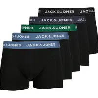 Jack & Jones Boxershorts 'Solid' duifblauw / grasgroen / braam / zwart