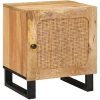 vidaXL Nachtkastje 2 st Naturel 40 x 33 x 46 cm