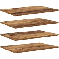vidaXL Boekenplank Bord 3-laags 4 st 60 x 40 x 1,5 cm Bewerkt hout