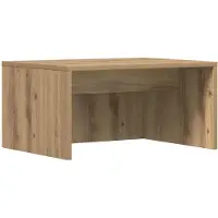 vidaXL Aan de muur bevestigd bureau Artisan Eiken Bewerkt hout