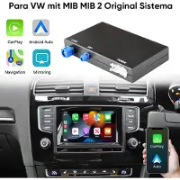 Junsun Draadloze CarPlay/Android Auto Decoder Box Geschikt voor VW Golf 7 Passat B8 Polo Tiguan MIB1 MIB2