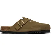 Scholl Klomp Men Olivier Suede Khaki-Schoenmaat 41