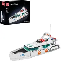 Mould King Mouldking 10218 - Yacht - Boot - Bouwset - 857 onderdelen - past op bekende merken