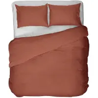 Kayori Dekbedovertrek Nikaya Brick Tencel-200 x 200 / 220 cm | 2-Persoons