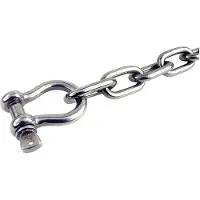 Seachoice Stainless Steel Anchor Chain 1.2 M Zilver 1/4´´