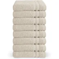 Byrklund gastendoekjes 30x50 - set van 8 - Hotelkwaliteit - Beige