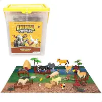 Colorbaby Animal World-farm Animals Figure 50 Units Veelkleurig Kinderen