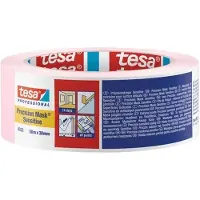 TESA Precision Sensitive - Masking Tape - 50m x 38mm - Roze - Washi Papier - Verwijderbaar