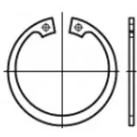 Toolcraft TO-5381517 Zekeringsringen 60 mm DIN 472 Verenstaal 100 stuk(s)