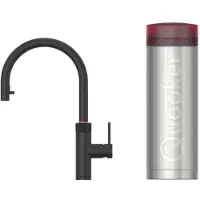 Quooker Flex Round kokendwaterkraan - draaibare & uittrekbare uitloop - PRO3 reservoir - kokend water - zwart SW299804/SW1407154