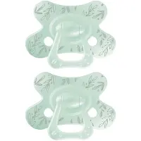 Difrax Fopspeen Natural - 18+ Maanden - Blaadjes - Lichtgroen - 2 Stuks