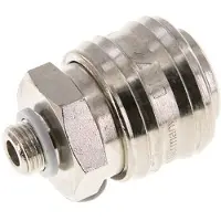Tameson Vernikkeld Messing DN 7.2 (Euro) Luchtkoppeling Snelkoppeling G 1/8 inch Buitendraad FKM