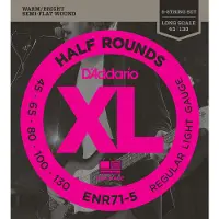 D'addario And Co ENR71-5 HALF ROUNDS REGULAR LIGHT 5C 45-130