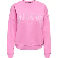 ONLY Sweatshirt rosa / wit