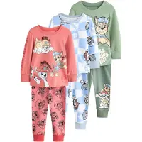 Next Nachtkledij 'Snuggle' lichtblauw / pastelgroen / rood / zwart