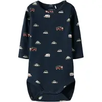 Name it Rompertje/body 'NBMThue' donkerblauw / olijfgroen / karmijnrood / wit