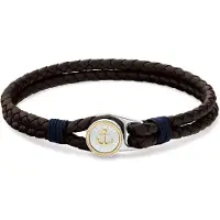 Tommy Hilfiger Armband 'Nautical' navy / bruin / goud / zilver