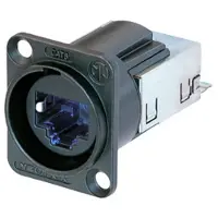 Neutrik NE8FDY-C6-B EtherCon RJ45 CAT6 inbouwbussen NE8FDY-C6-B Bus, inbouw NE8FDY-C6-B Aantal polen: 8P8C Aantal polen (sensoren) 8P8C Zwart 1 stuk(s)
