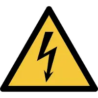 Tarifold Veiligheidsbord Waarschuwing: elektrische spanning PP (Polypropeen) 15 (B) x 0,14 (H) cm 3 Stuks