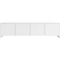 Vente-unique TV-meubel met 4 deuren - Wit - NALYRA van Maison Céphy
