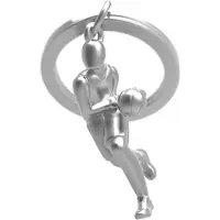 Metalmorphose Sleutelhanger - Chrome Basketbalspeler