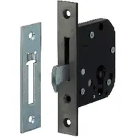 Nemef 4208 Veiligheidsbijzetslot | SKG** | DM50mm | voorplaat RVS 25x140mm rechthoekig | P 4208/12 | DR 1+2+3+4 - 9420817500